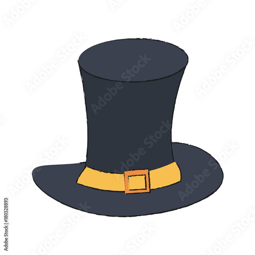 Gentleman old hat icon vector illustration graphic design