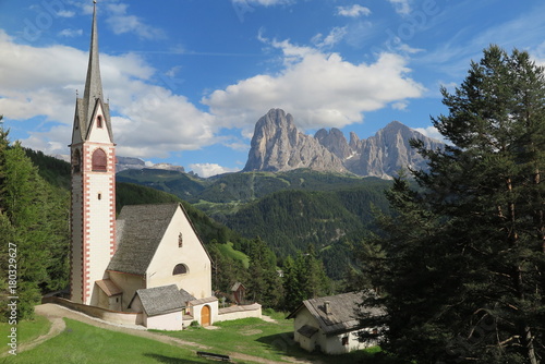 St.Jakobskirche in Gröden, Südtirol photo