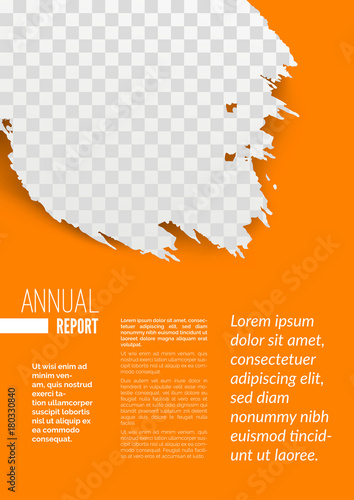 Annual report sample page design mock-up