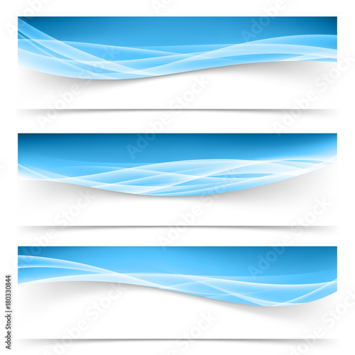 Dark blue border swoosh waves with light soft futuristic white lines collection