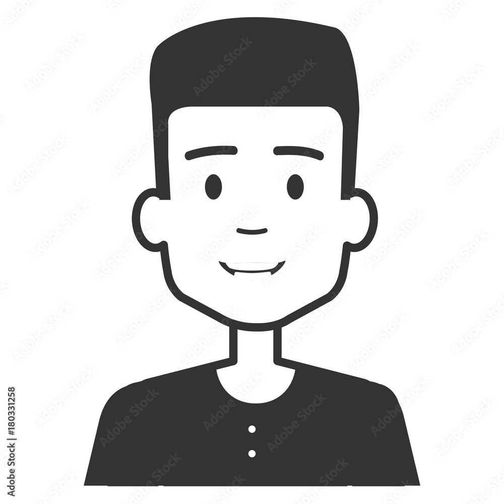 young man avatar character vector illustration design young man avatar character vector illustration design