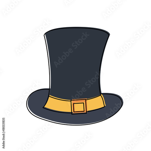 Gentleman old hat icon vector illustration graphic design