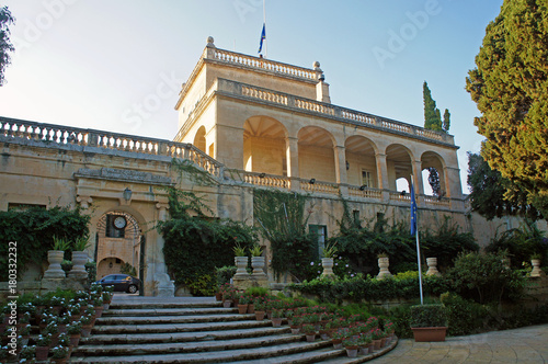 San Anton's Palace (Il-Palazz Sant'Anton) in Attard, Malta - residence of Maltese president