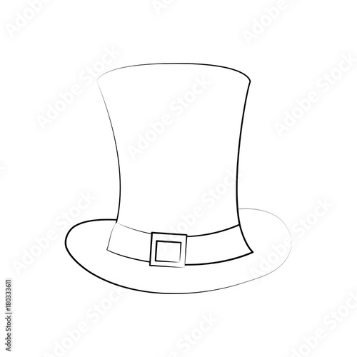 Gentleman old hat icon vector illustration graphic design