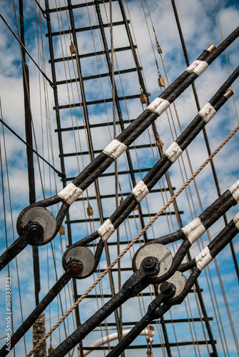 Details of the Krusenstern sailboat photo