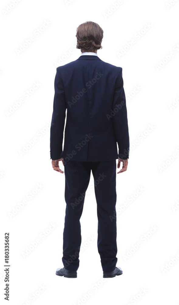 rear view.a modern businessman.