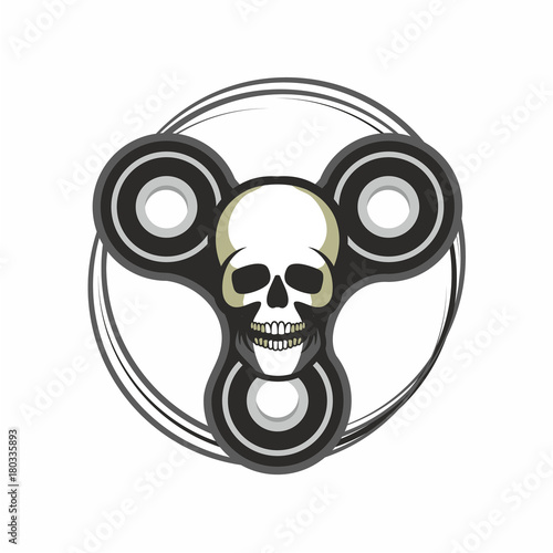 toy skull spinner