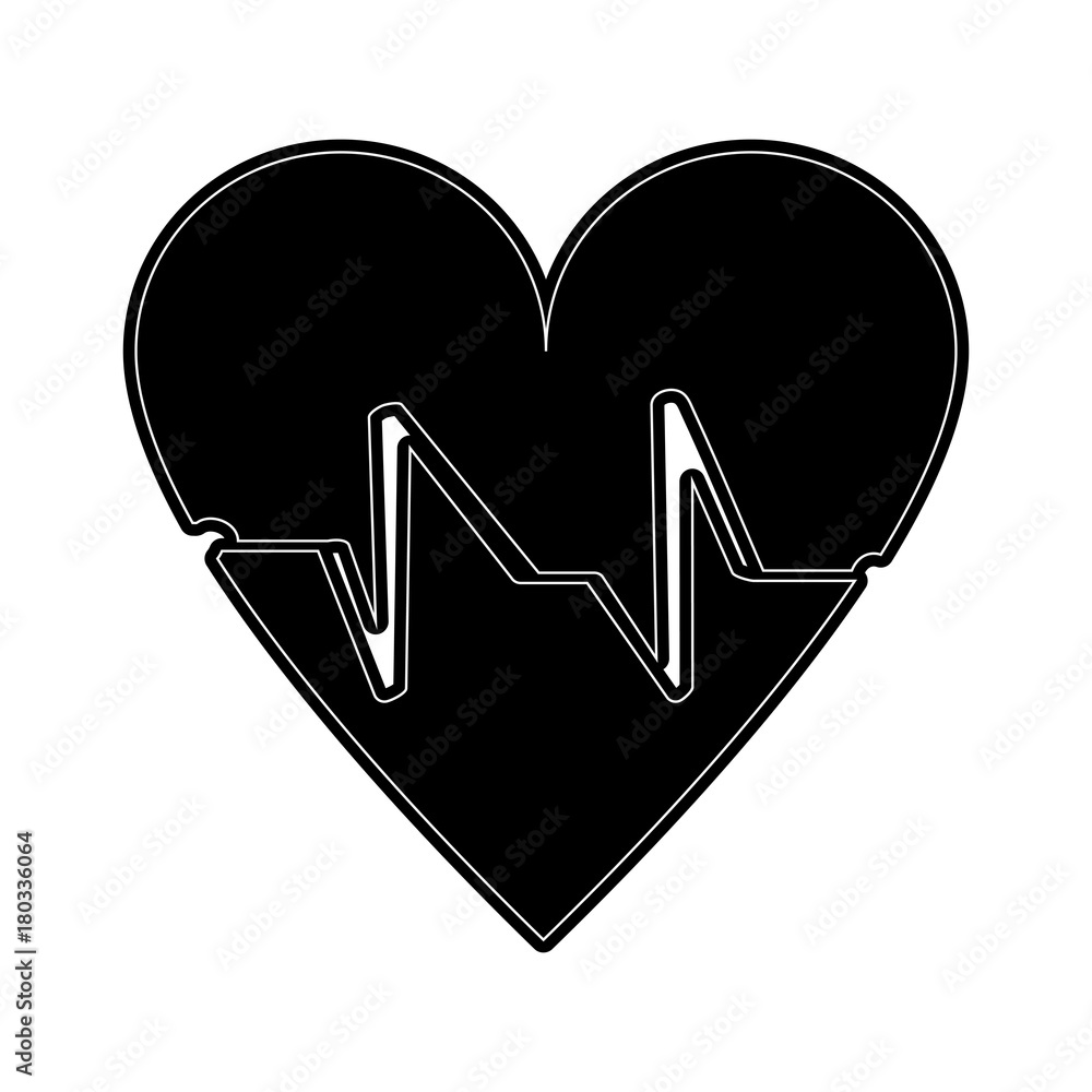 Heart medical symbol icon vector illustration graphic design Heart medical symbol icon vector illustration graphic design