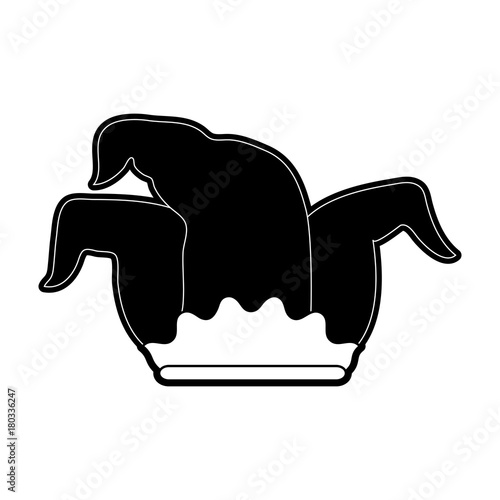 Jester hat isolated icon vector illustration graphic design
