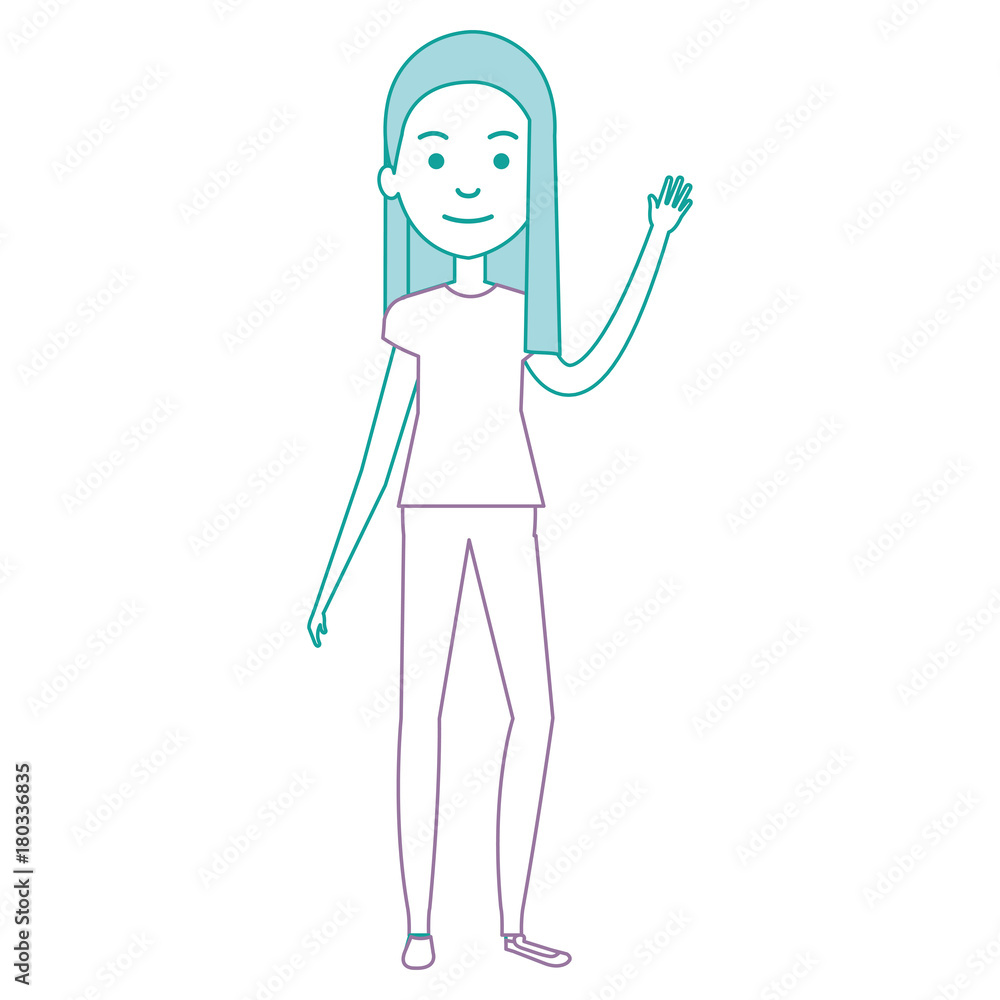 beautiful woman avatar character vector illustration design