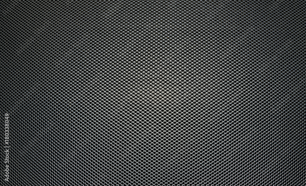 Black speaker lattice background, close-up Black speaker lattice background, close-up