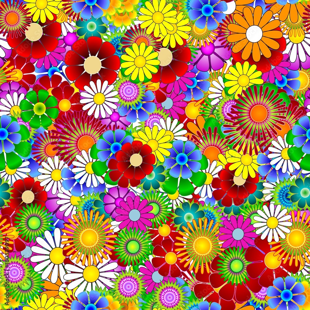 Blumenmuster endlos Hintergrund Blumenmuster endlos Hintergrund