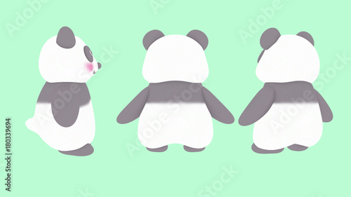 パンダ イラスト 素材 後ろから 3パターン Stock イラスト Adobe Stock パンダ イラスト 素材 後ろから 3パターン Stock イラスト Adobe Stock