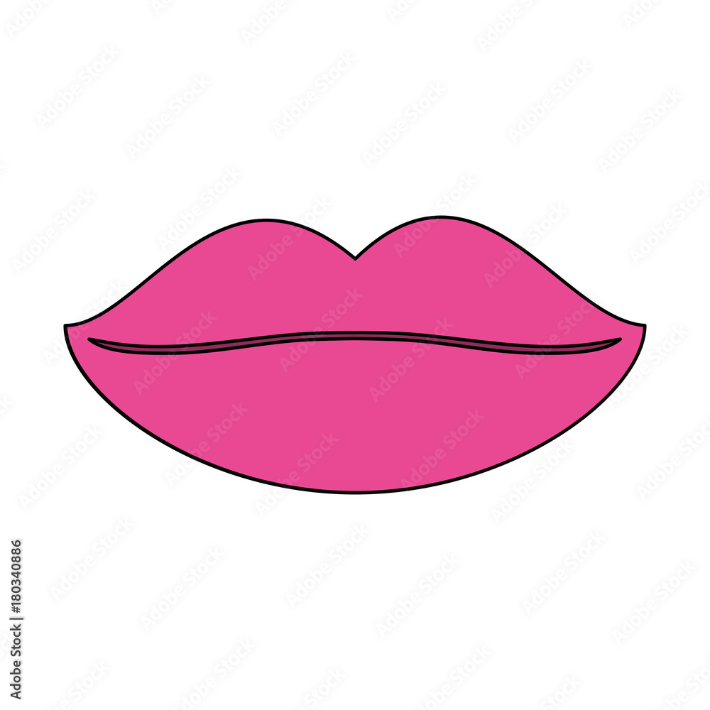 Woman sexy lips icon vector illustration graphic design Woman sexy lips icon vector illustration graphic design