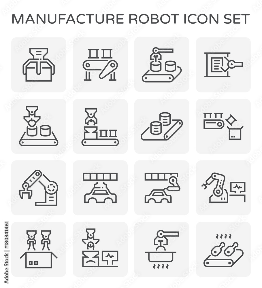 manufacture robot icon