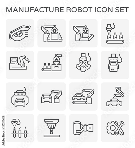manufacture robot icon