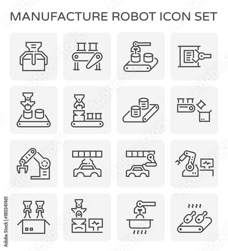 manufacture robot icon