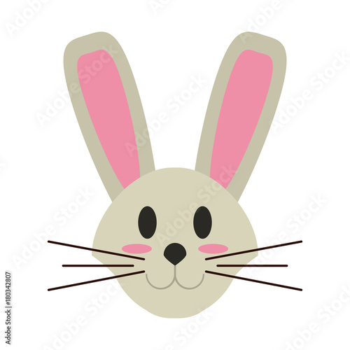 Cute bunny cartoon icon vector illustration graphic design © Jemastock
