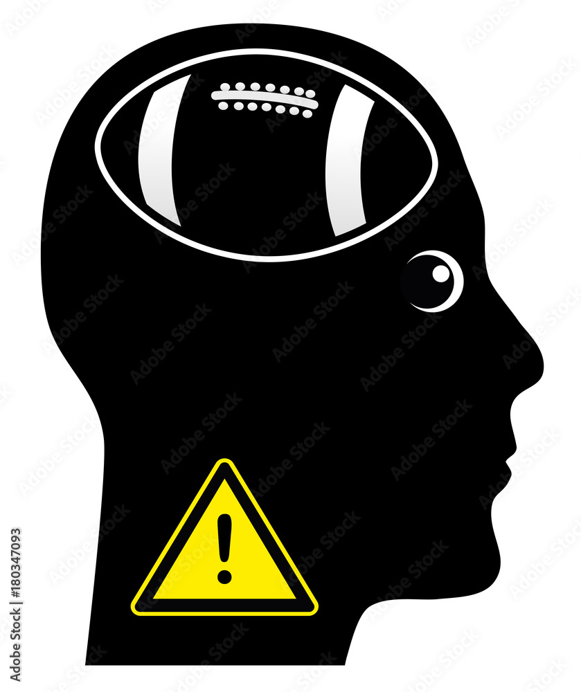 Warning Football Addict. Be aware of a person who is totally addicted to  football games Stock Illustration | Adobe Stock