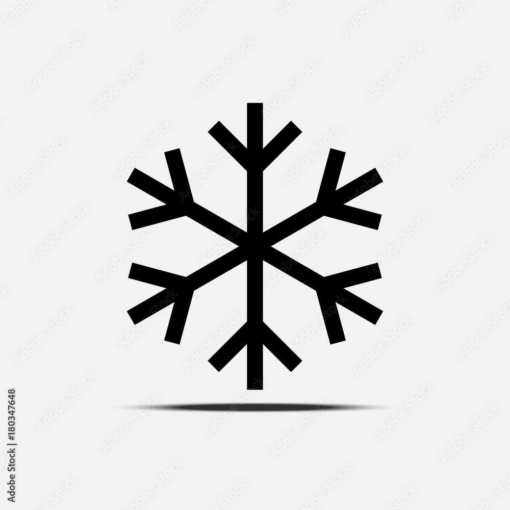 Snowflake icon vector Snowflake icon vector