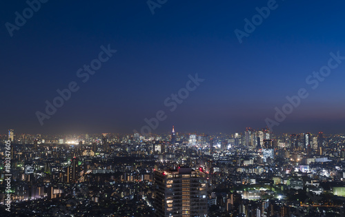 東京夜景 池袋から都会の街並