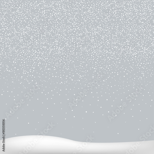 White snow background