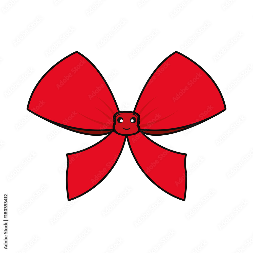 decorative bow icon over white background vector illustration decorative bow icon over white background vector illustration