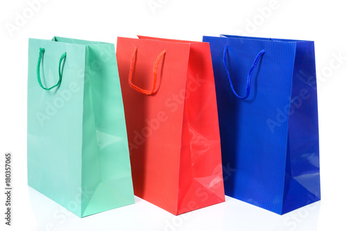 Multi Colored shopping bags