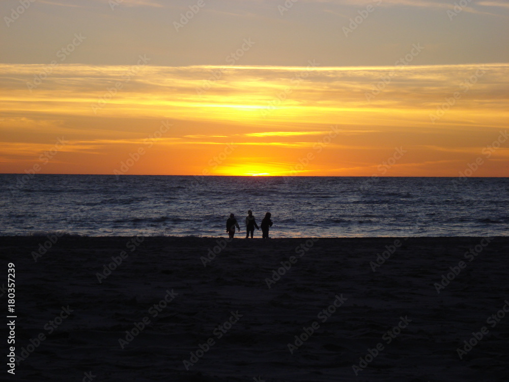 Sonnenuntergang am Strand