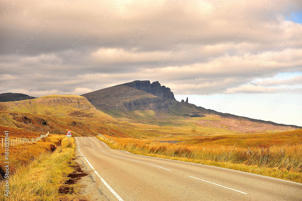 Old Man of Storr on the Isle of Skye in Scotland.