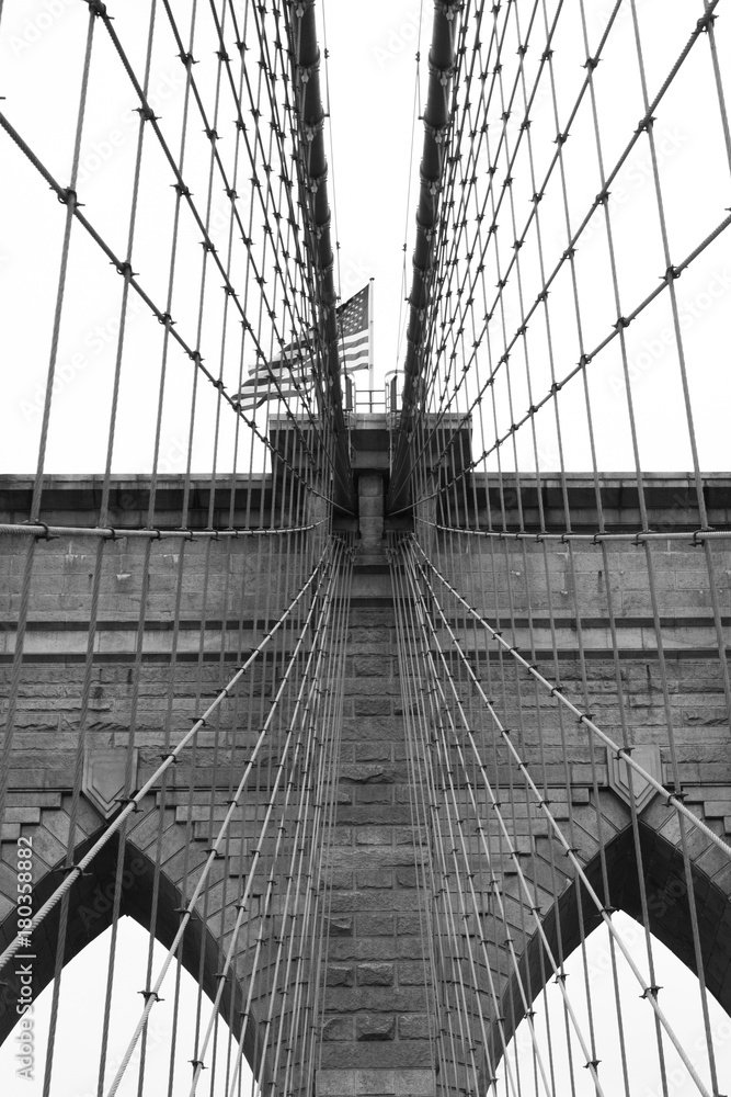 Obraz premium Brooklyn bridge construction