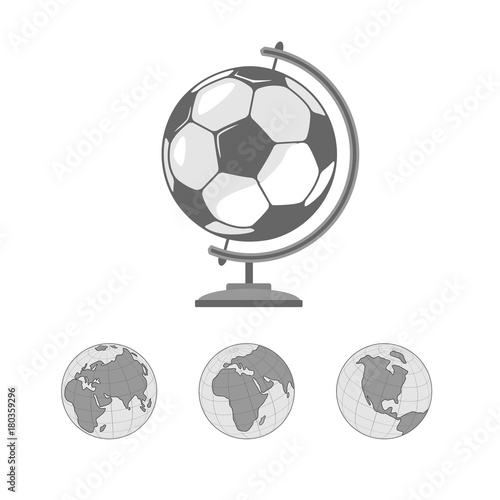 stand for the globe. in the middle of the ball. he symbolizes the planet earth
