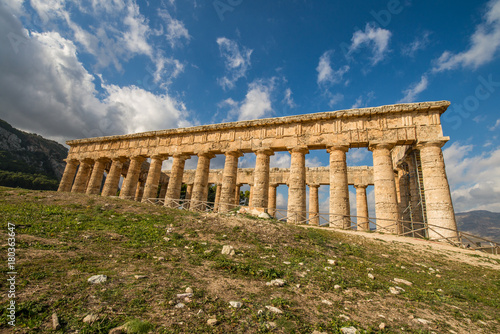 Ancient Greek temple at Segesta in Sicily