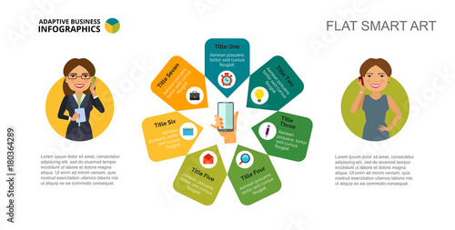 Seven Communication Options Slide Template