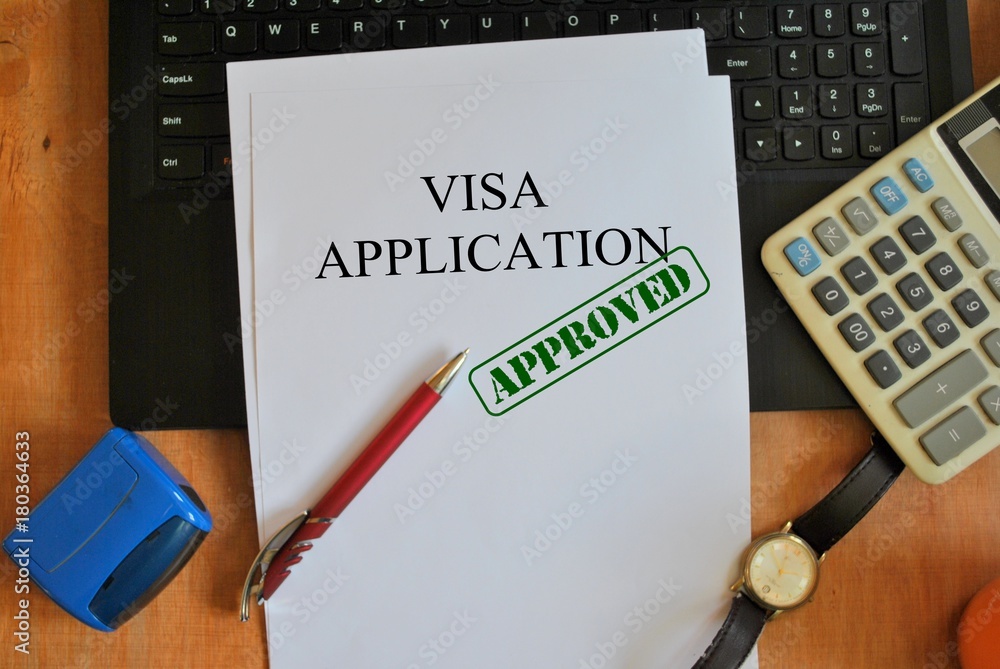 Visa application - obrazy, fototapety, plakaty 