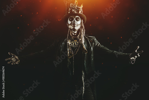Obraz na płótnie scary skeleton man