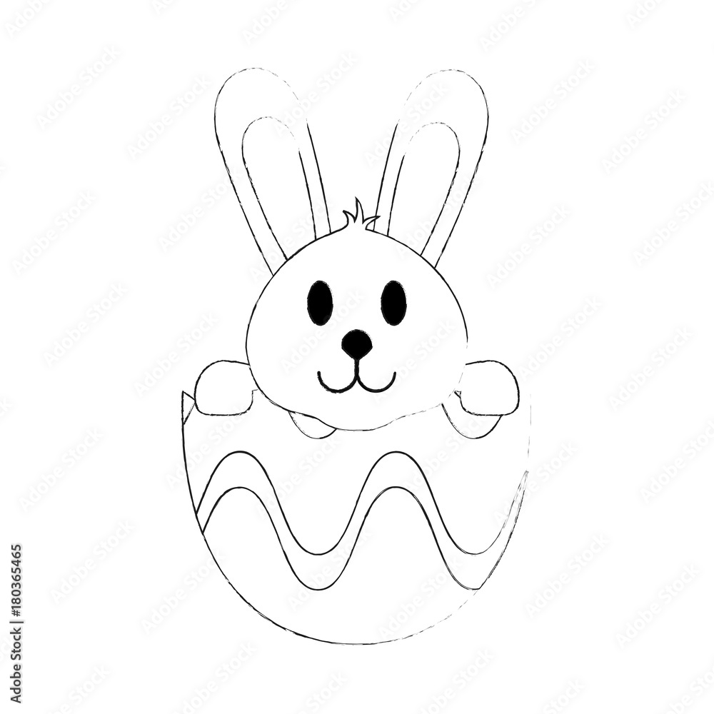Cute bunny cartoon icon vector illustration graphic design Cute bunny cartoon icon vector illustration graphic design