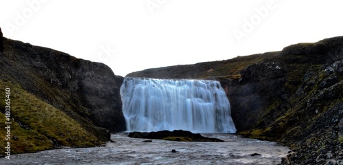 Chute d'eau (Porufoss) en Islande photo