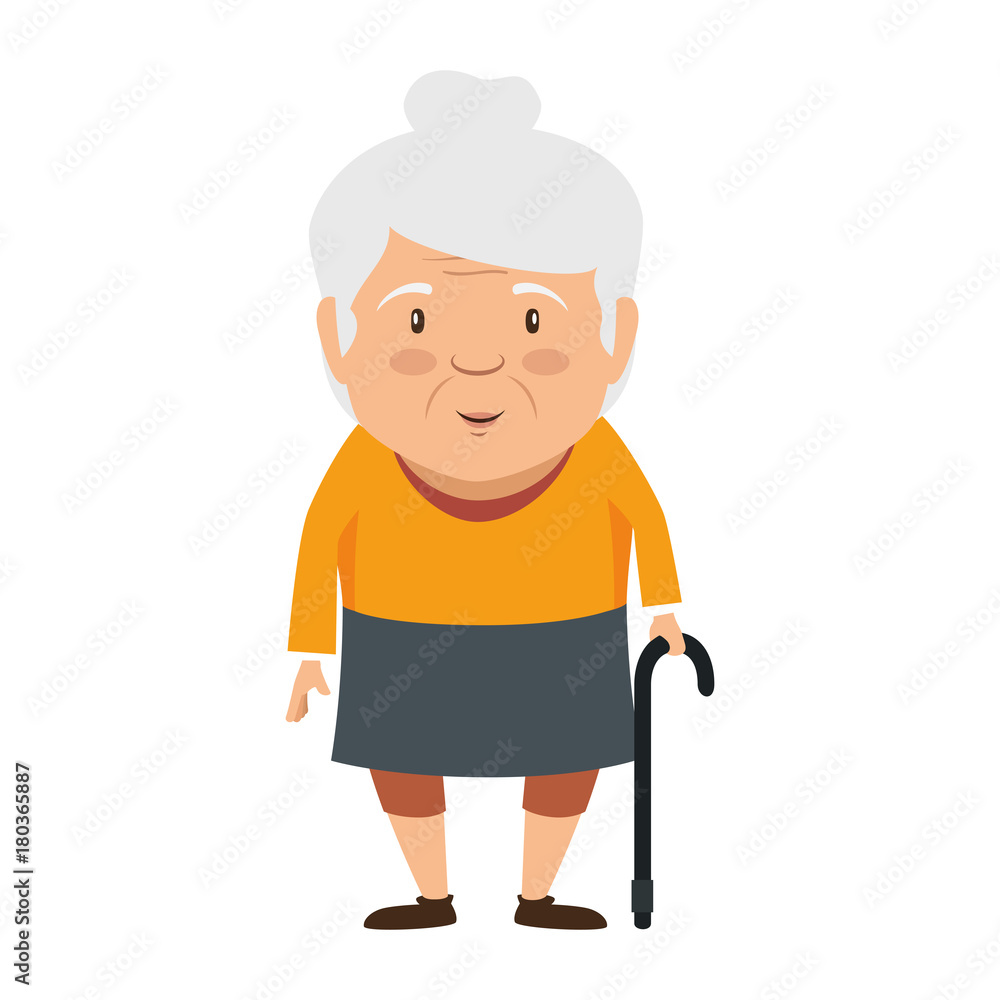 cute grandmother avatar character vector illustration design cute grandmother avatar character vector illustration design