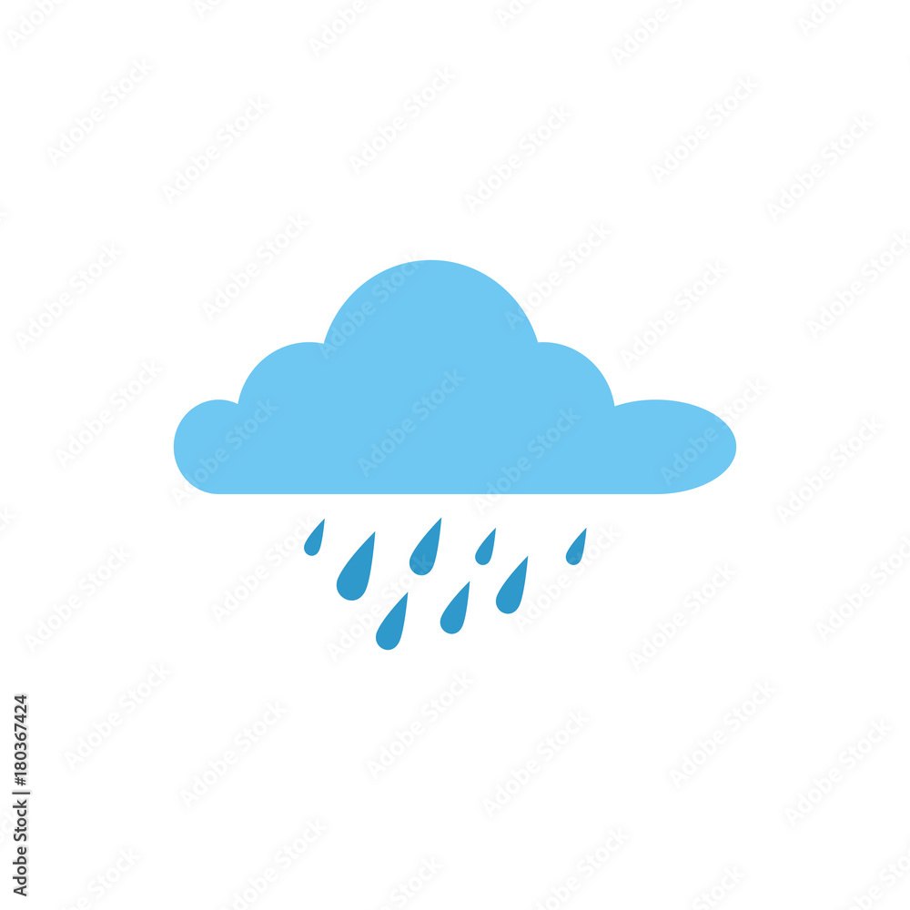 cloud rainy sky isolated icon vector illustration design cloud rainy sky isolated icon vector illustration design