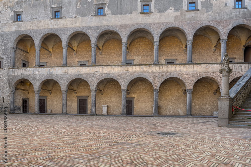 Main courtyard and buildings inside the Castle
