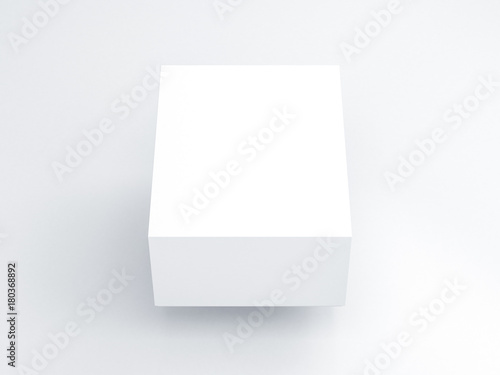 White Box Mockup packaging on light background. 3d rendering © customdesigner