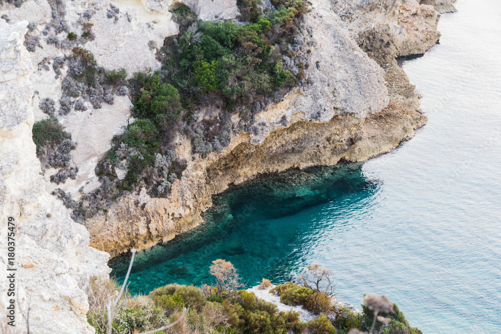 Sea view from the cliff