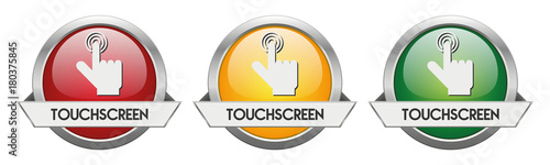 Modern Button Vector Touchscreen