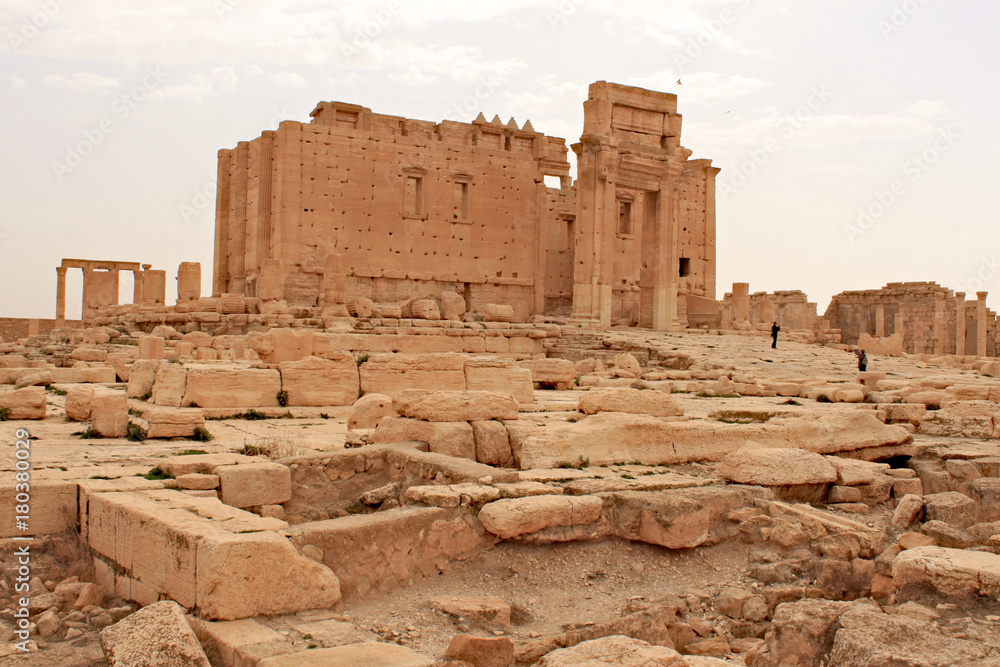 Temple of Bel. Ruins of the ancient city of Palmyra on syrian desert (shortly before the war)
