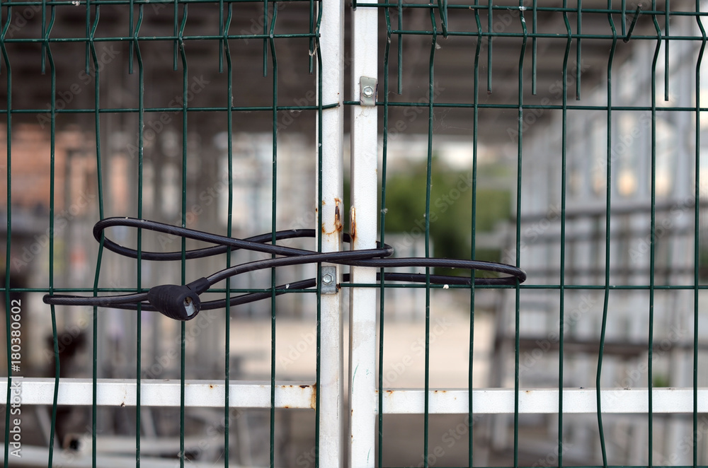 Obraz premium locked lattice door