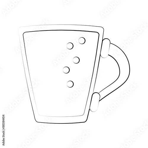 Beer glass cup icon vector illustration graphic design