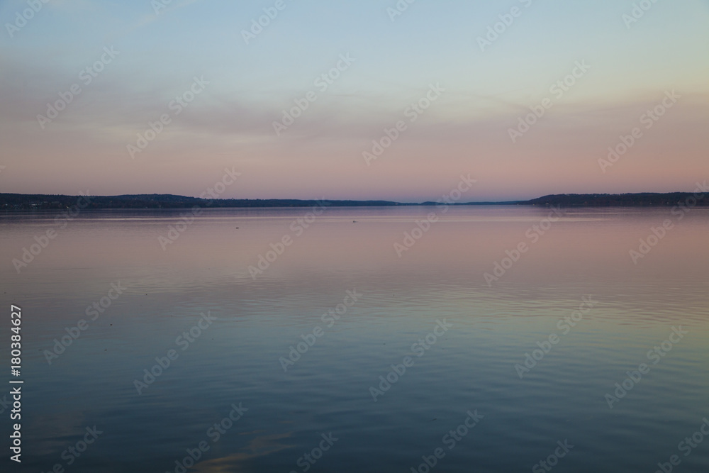 Abendrot Bergkette See Abendrot Bergkette See