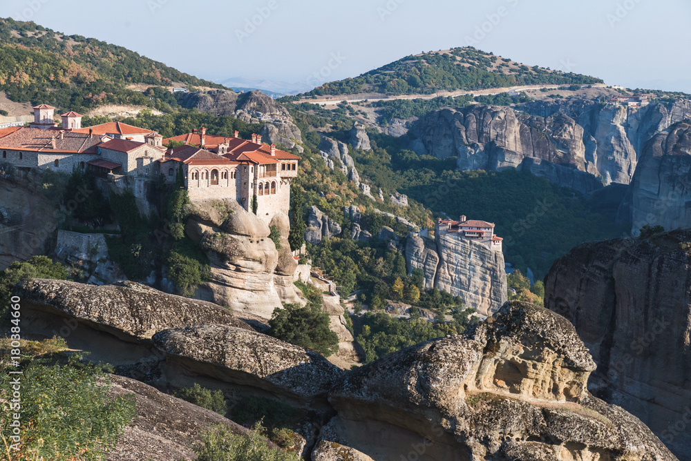 Monastery builded on the top of the cliff