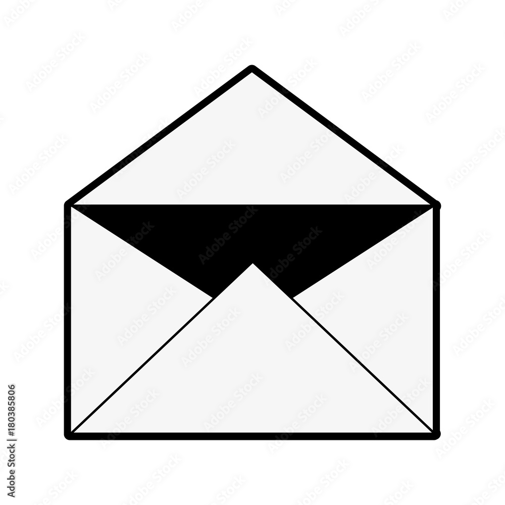 Envelope open isolated icon vector illustration graphic design Envelope open isolated icon vector illustration graphic design